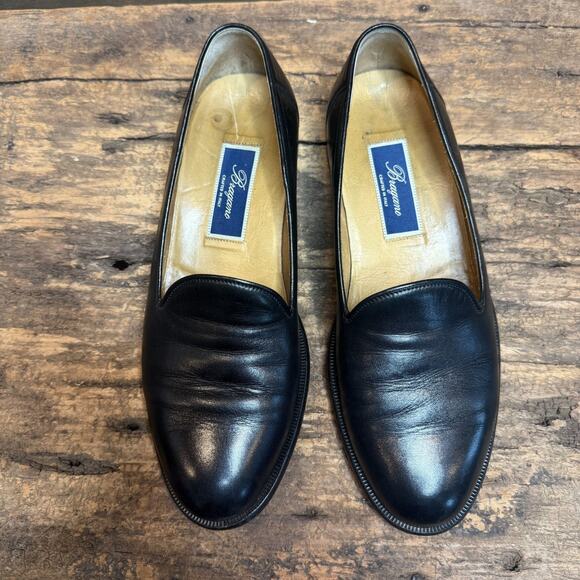 Bragamo Italian Lambskin Venetian Loafers Men’s 8.5 D Soft Leather Slip On - Picture 2 of 9